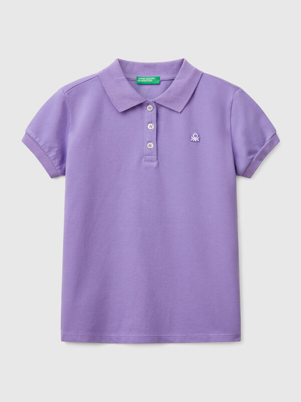 Polo de manga corta de algodón  Niña