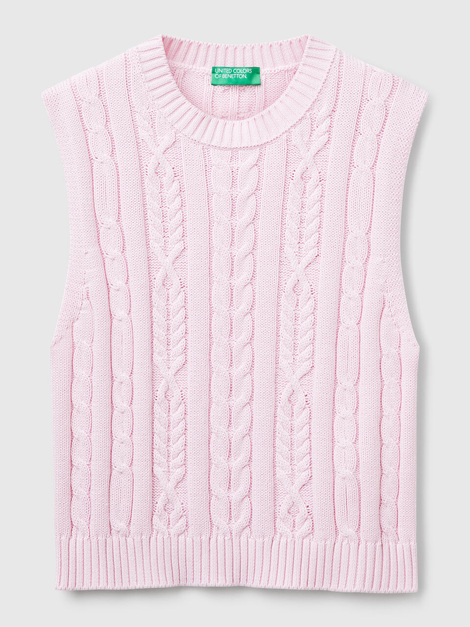 SLEEVELESS SWEATER Mujer image number 1