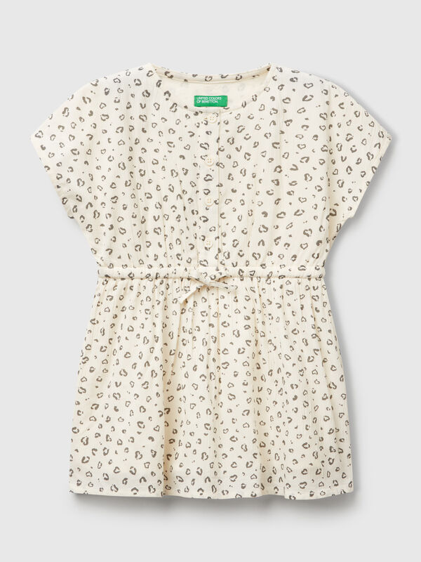 Vestido con estampado animal Niña