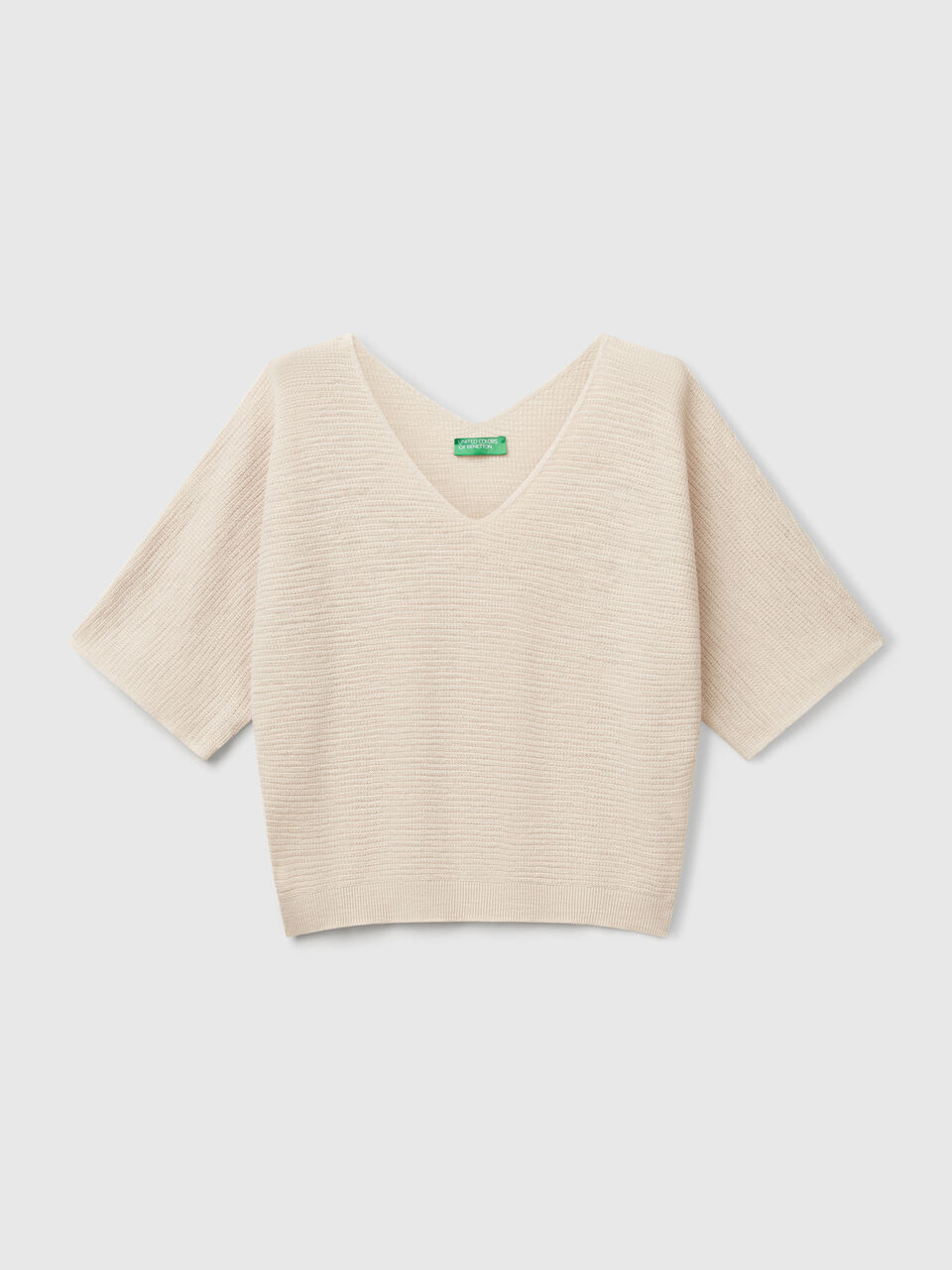 V NECK SWEATER H/S Mujer image number 1