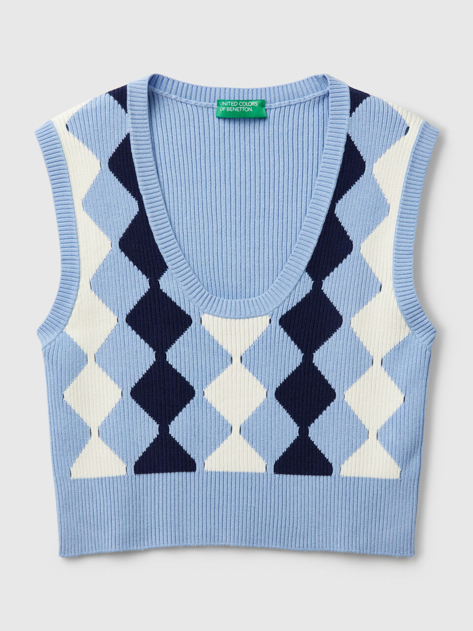 SLEEVELESS SWEATER Mujer image number 1