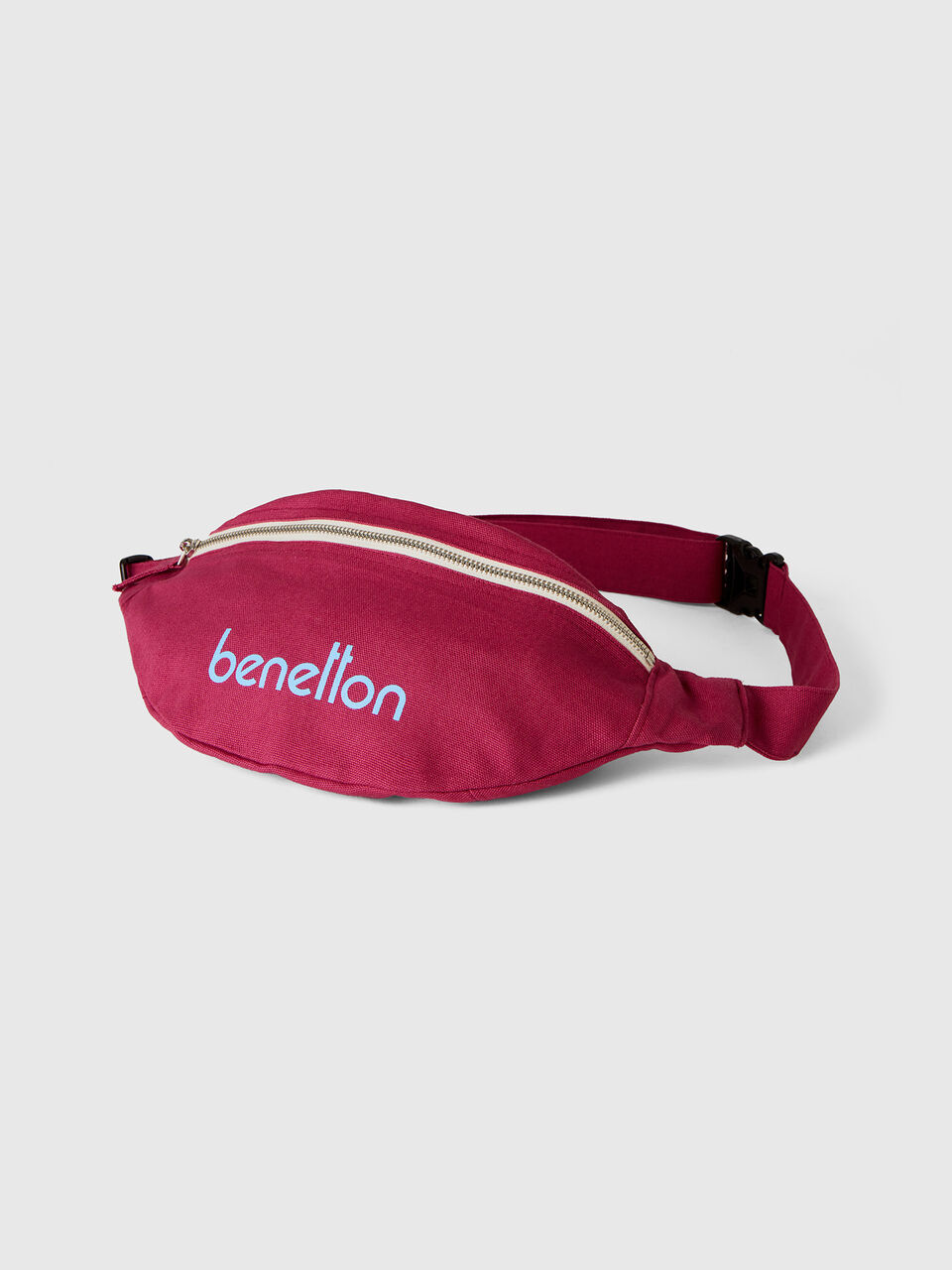 Burgundy pouch in pure cotton image number 1