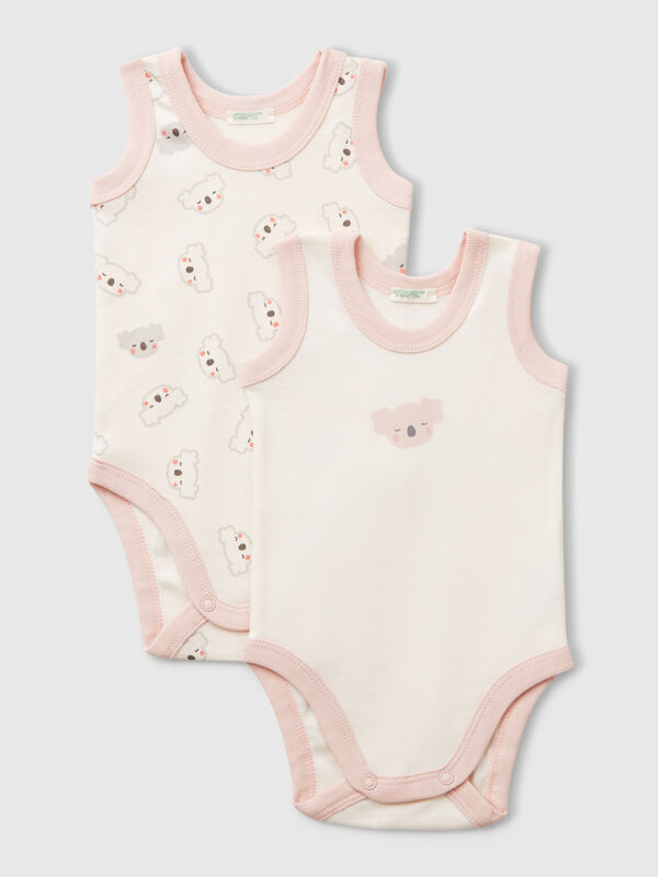 Dos bodis camisola estampados Recién nacidos