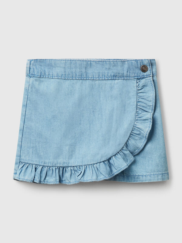 Pantalón culotte de cambray Niña