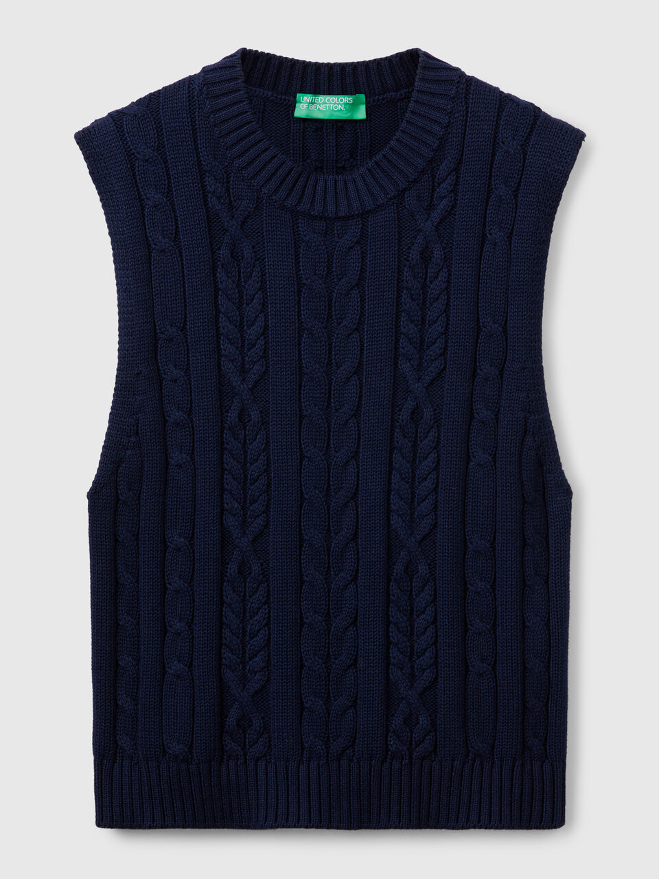 SLEEVELESS SWEATER Mujer image number 1