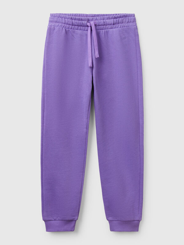 Pantalón de felpa con logotipo Niña
