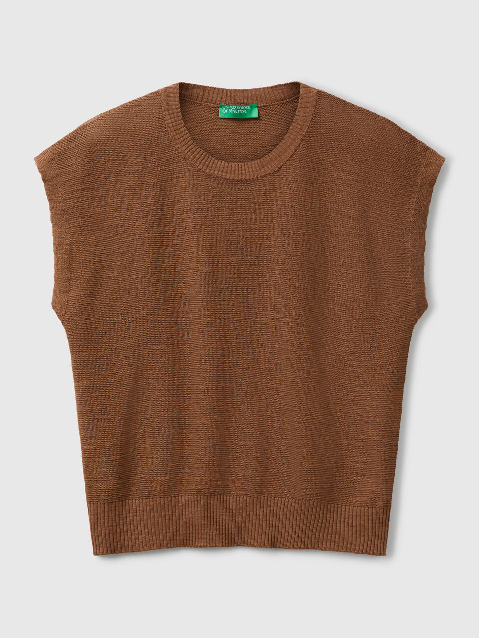 SLEEVELESS SWEATER Mujer image number 1
