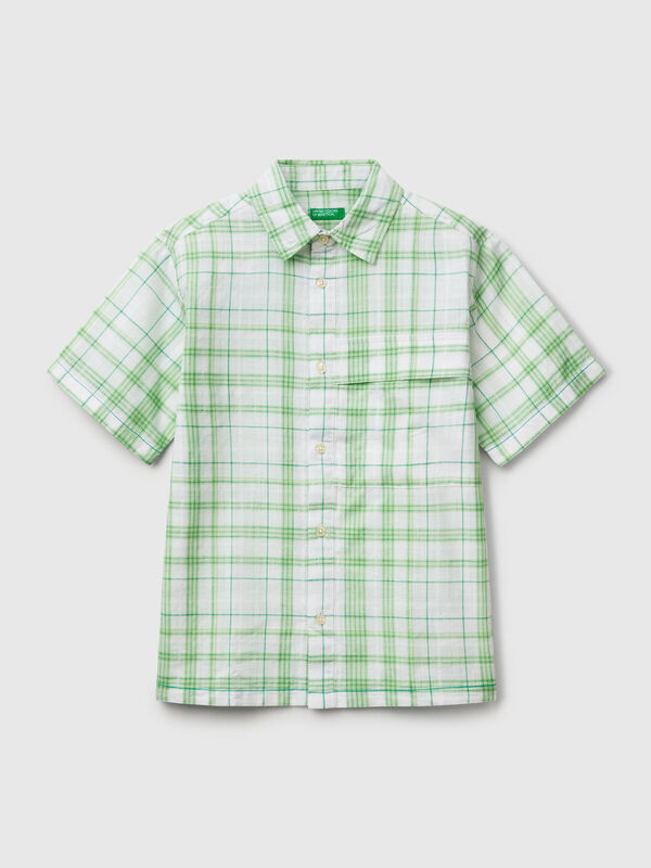 Camisa oversize cuadros Niño