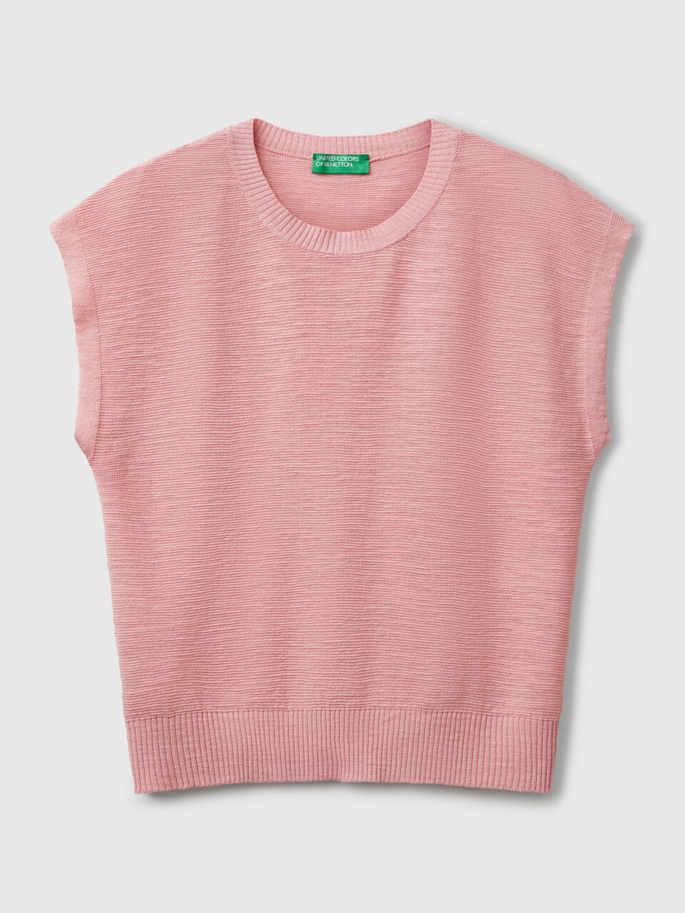 SLEEVELESS SWEATER Mujer image number 1