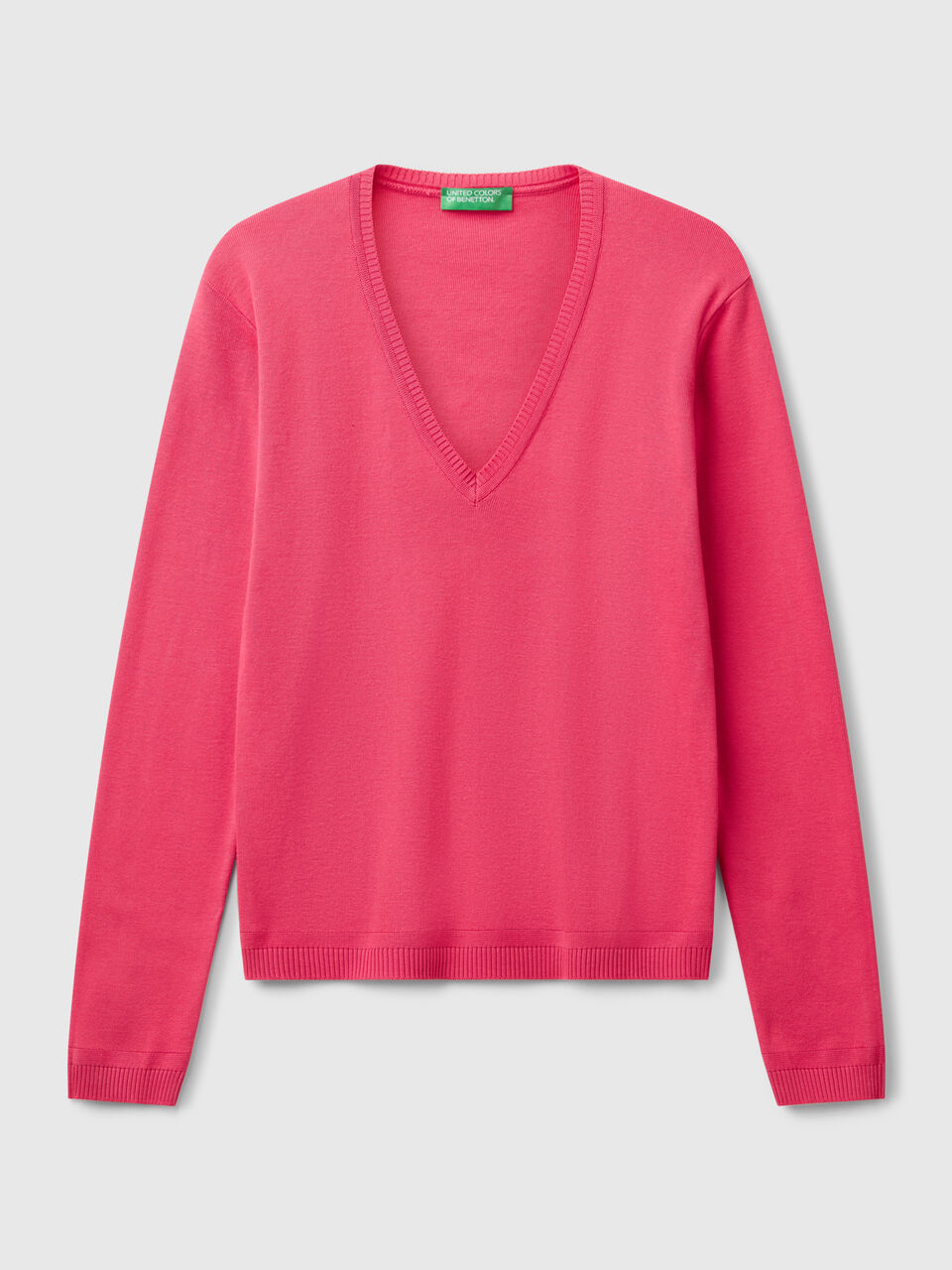 V NECK SWEATER L/S Mujer image number 1
