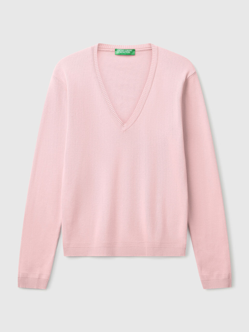 V NECK SWEATER L/S Mujer image number 1