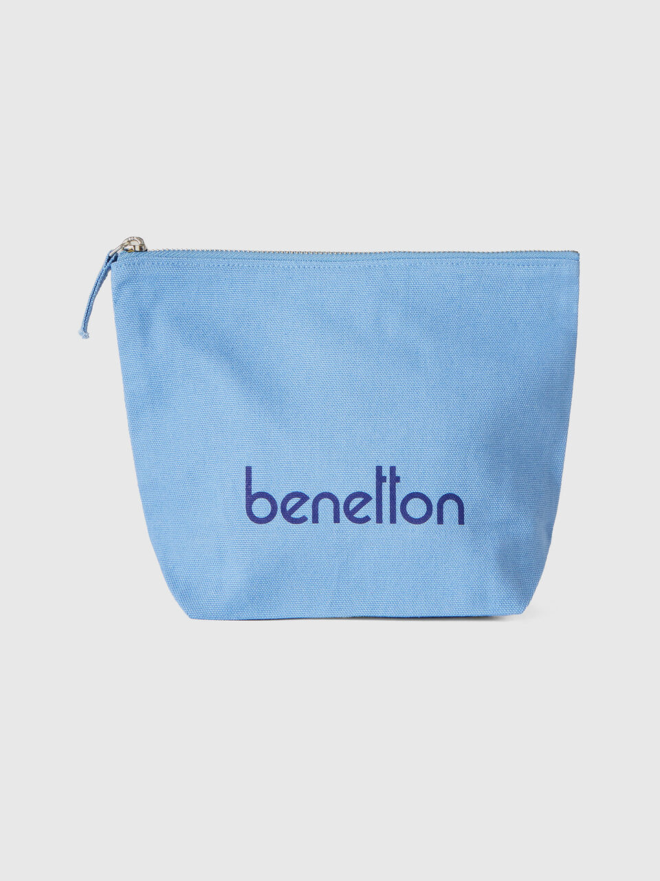 Light blue clutch in pure cotton image number 1