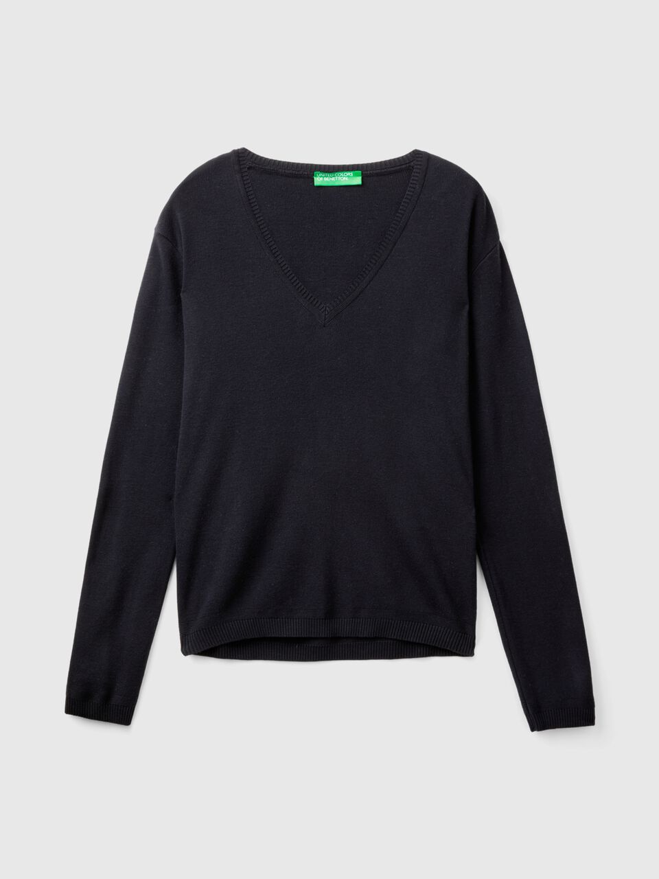 V NECK SWEATER L/S Mujer image number 1