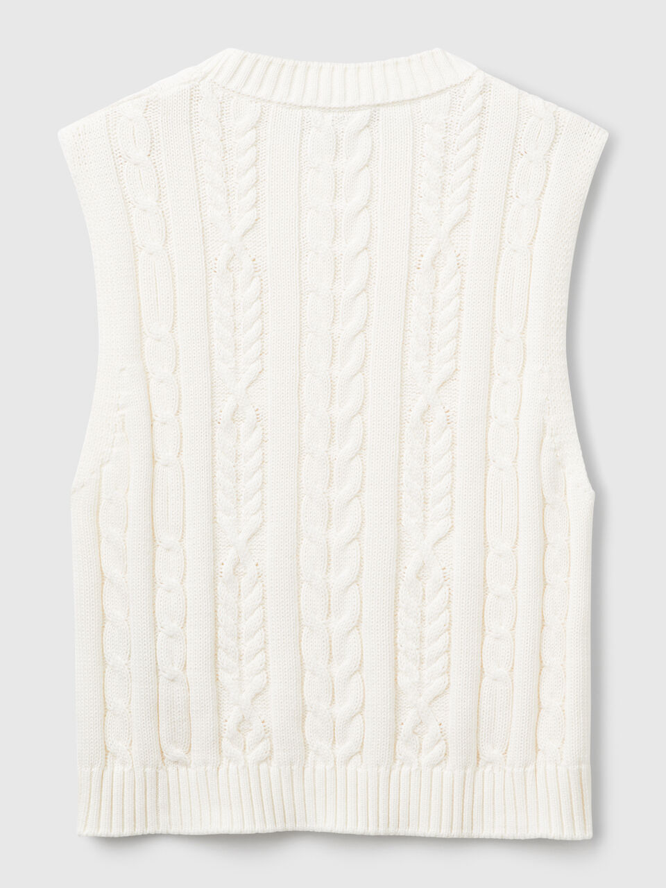 SLEEVELESS SWEATER Mujer image number 2
