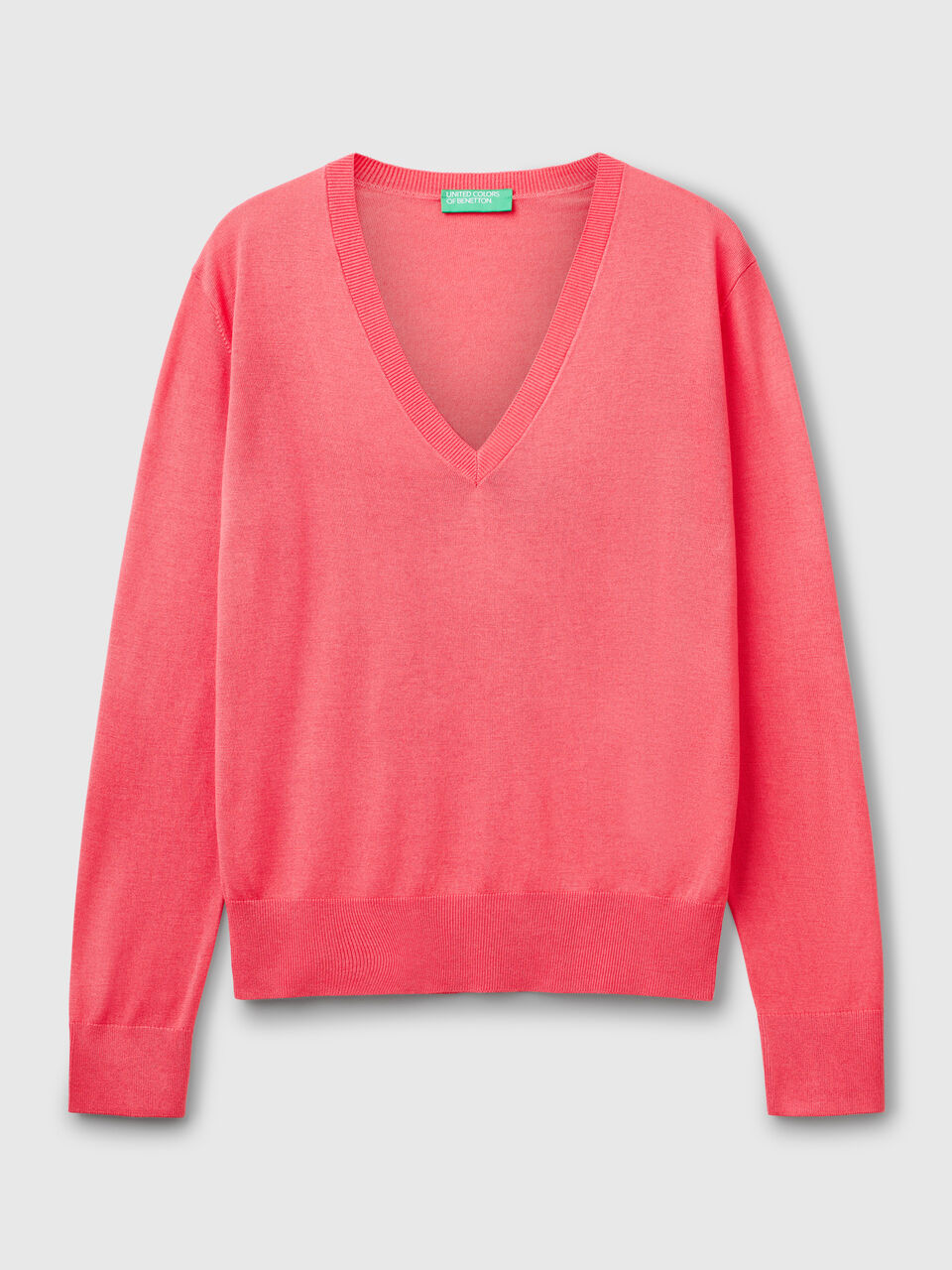 V NECK SWEATER L/S Mujer image number 1