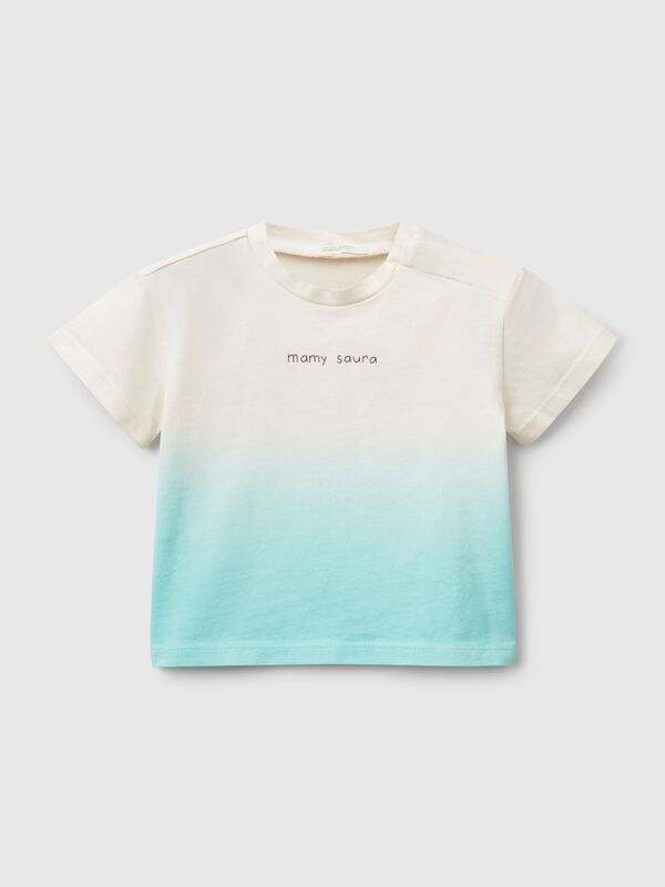 Camiseta teñida por inmersión con estampado Recién nacidos