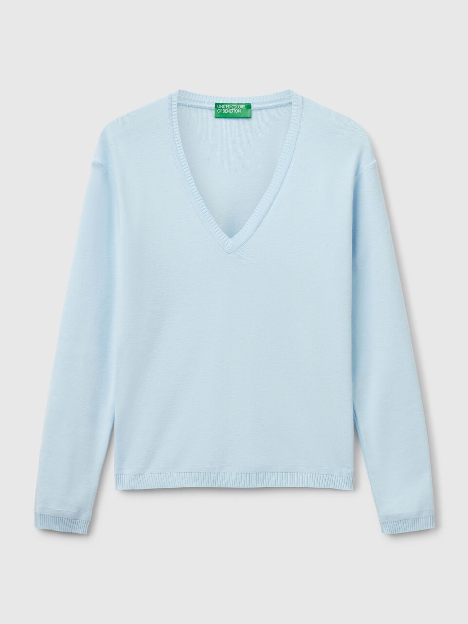 V NECK SWEATER L/S Mujer image number 1