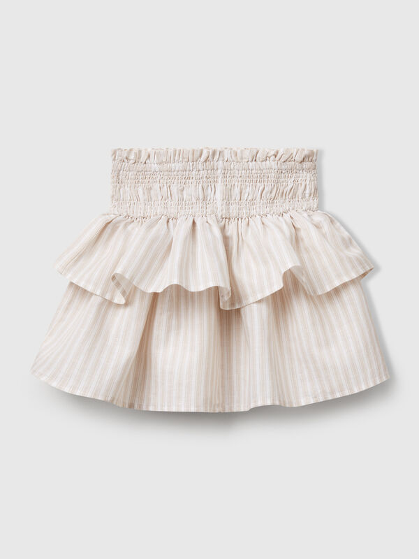 Falda de rayas con volantes Niña