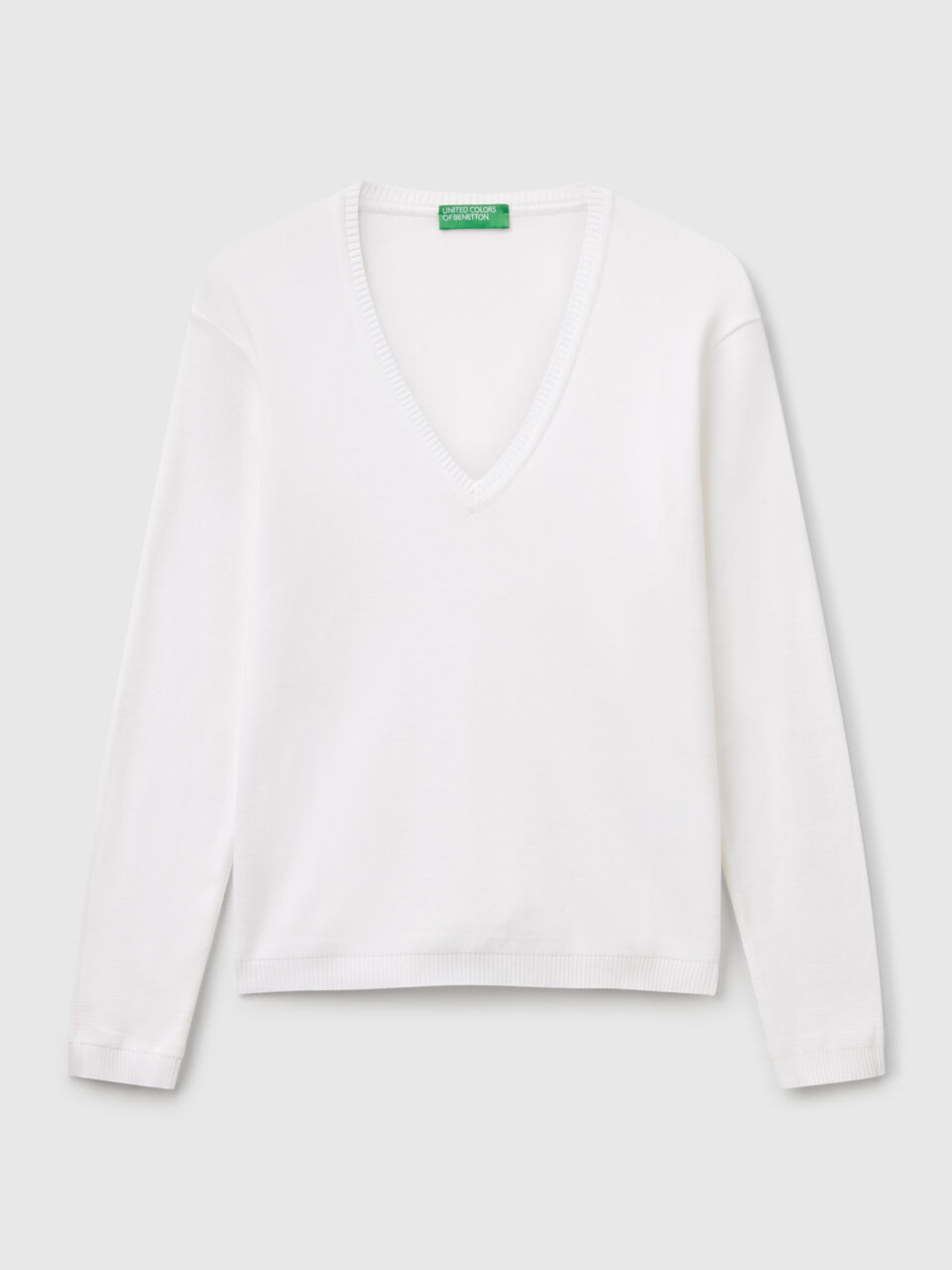 V NECK SWEATER L/S Mujer image number 1