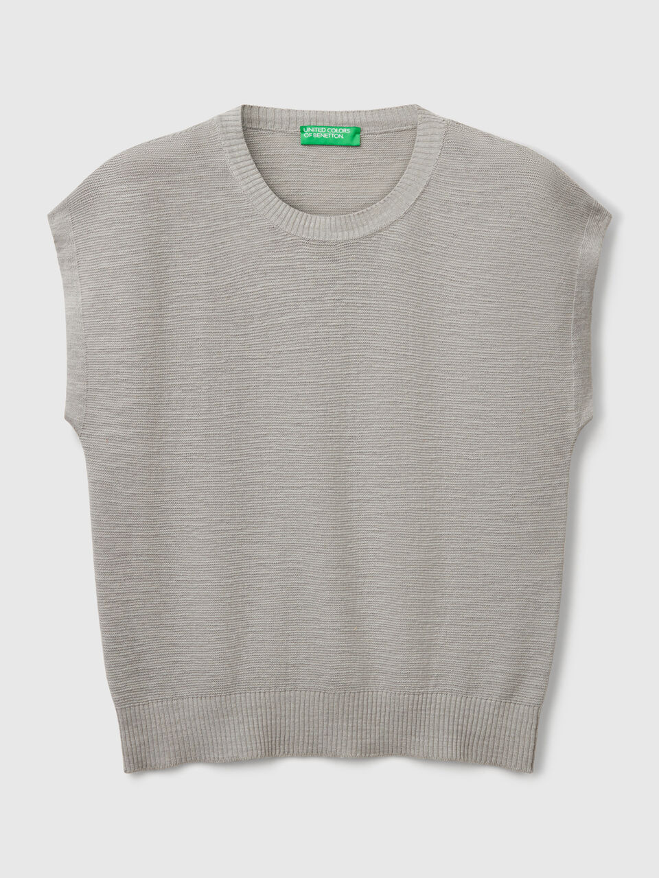 SLEEVELESS SWEATER Mujer image number 1