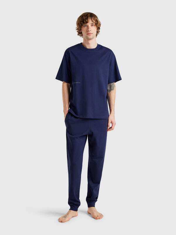 Pantalón con elástico con logo Hombre