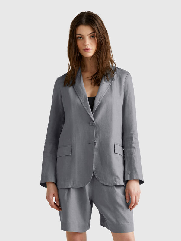 Blazer de puro lino Mujer