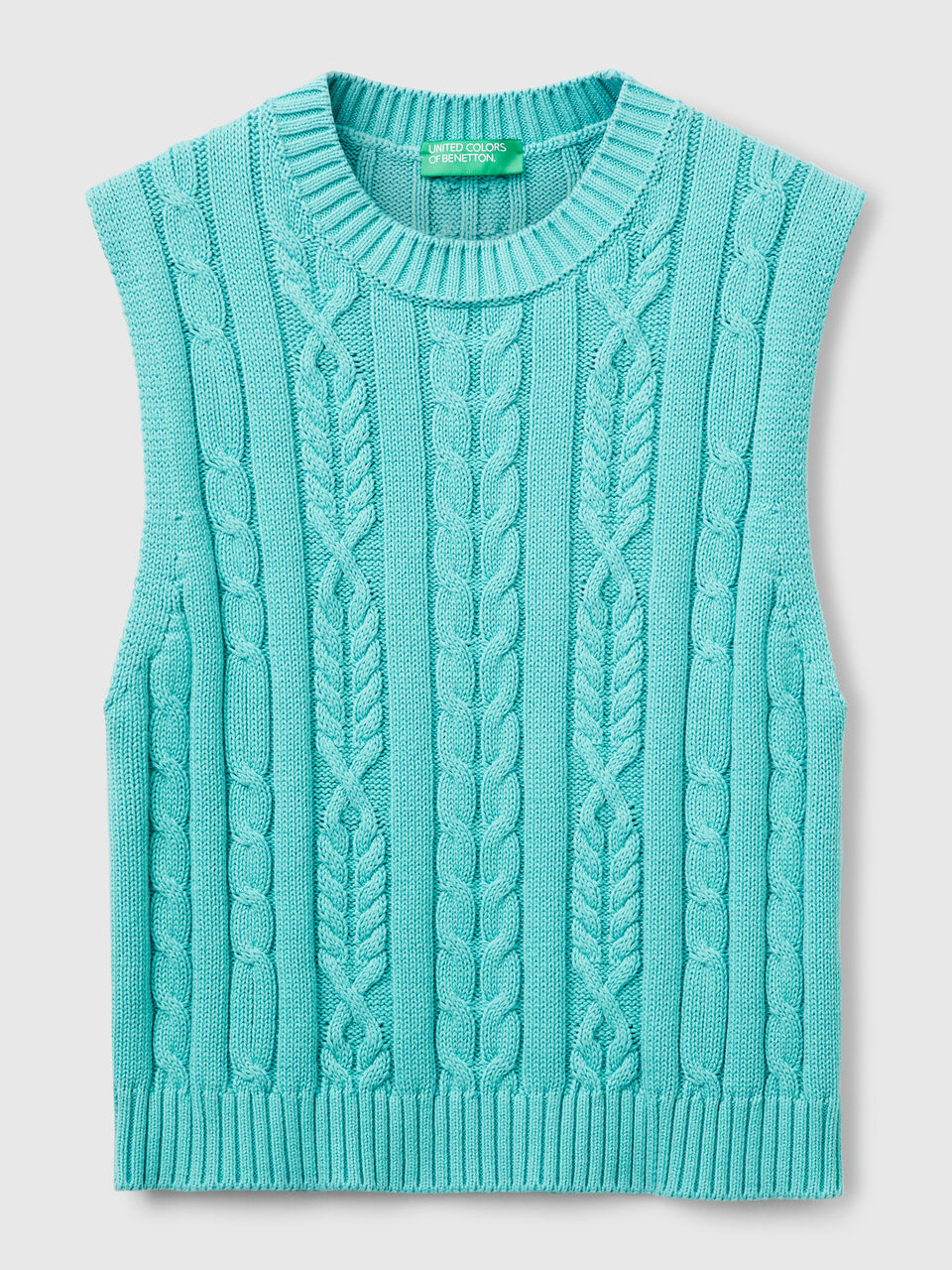SLEEVELESS SWEATER Mujer image number 1