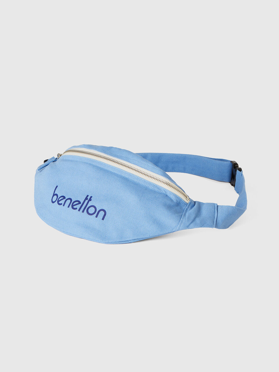 Light blue pouch in pure cotton image number 1