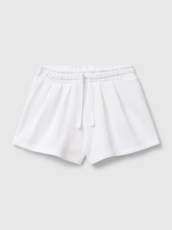 Pantalón corto de felpa de algodón Niña
