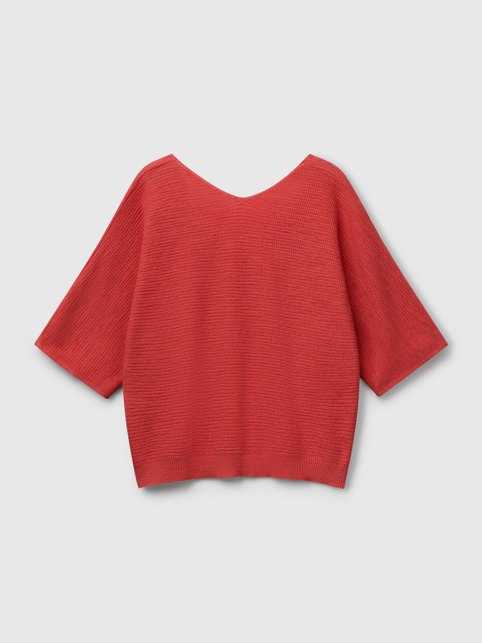 V NECK SWEATER H/S Mujer image number 2