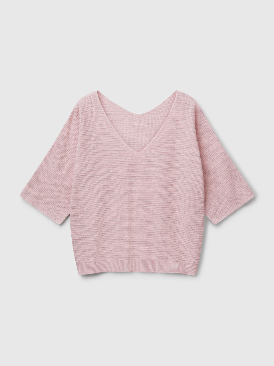 V NECK SWEATER H/S Mujer image number 1