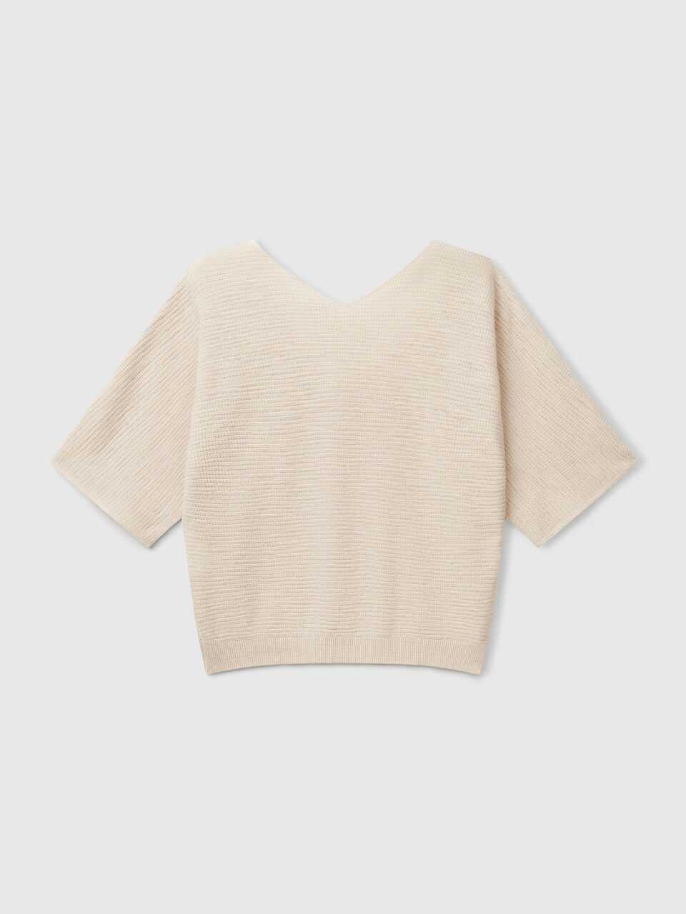 V NECK SWEATER H/S Mujer image number 2
