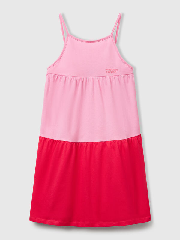 Vestido holgado con volante Niña